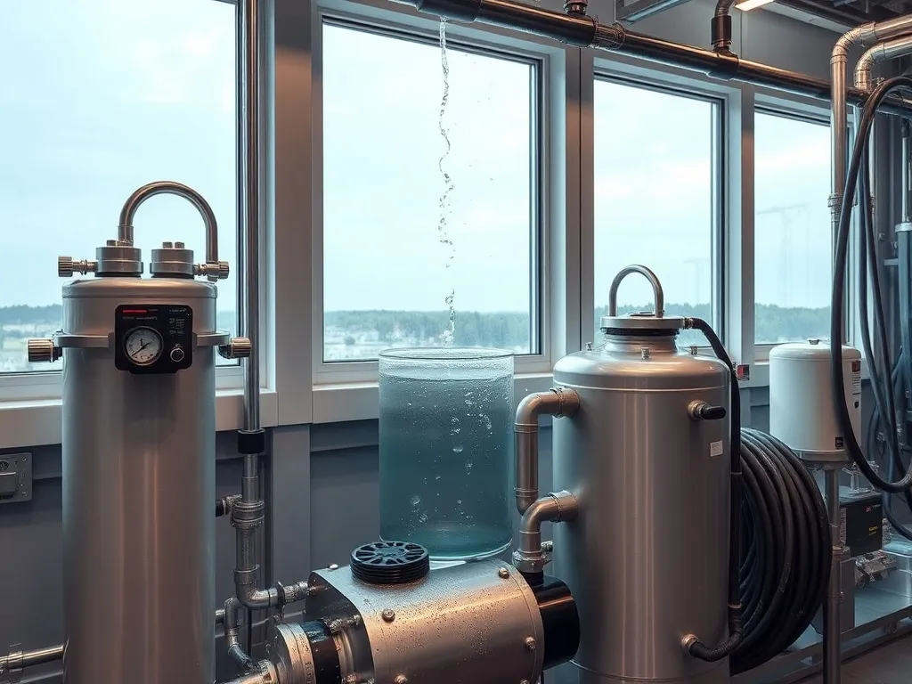 Professional industrial water purification system for window